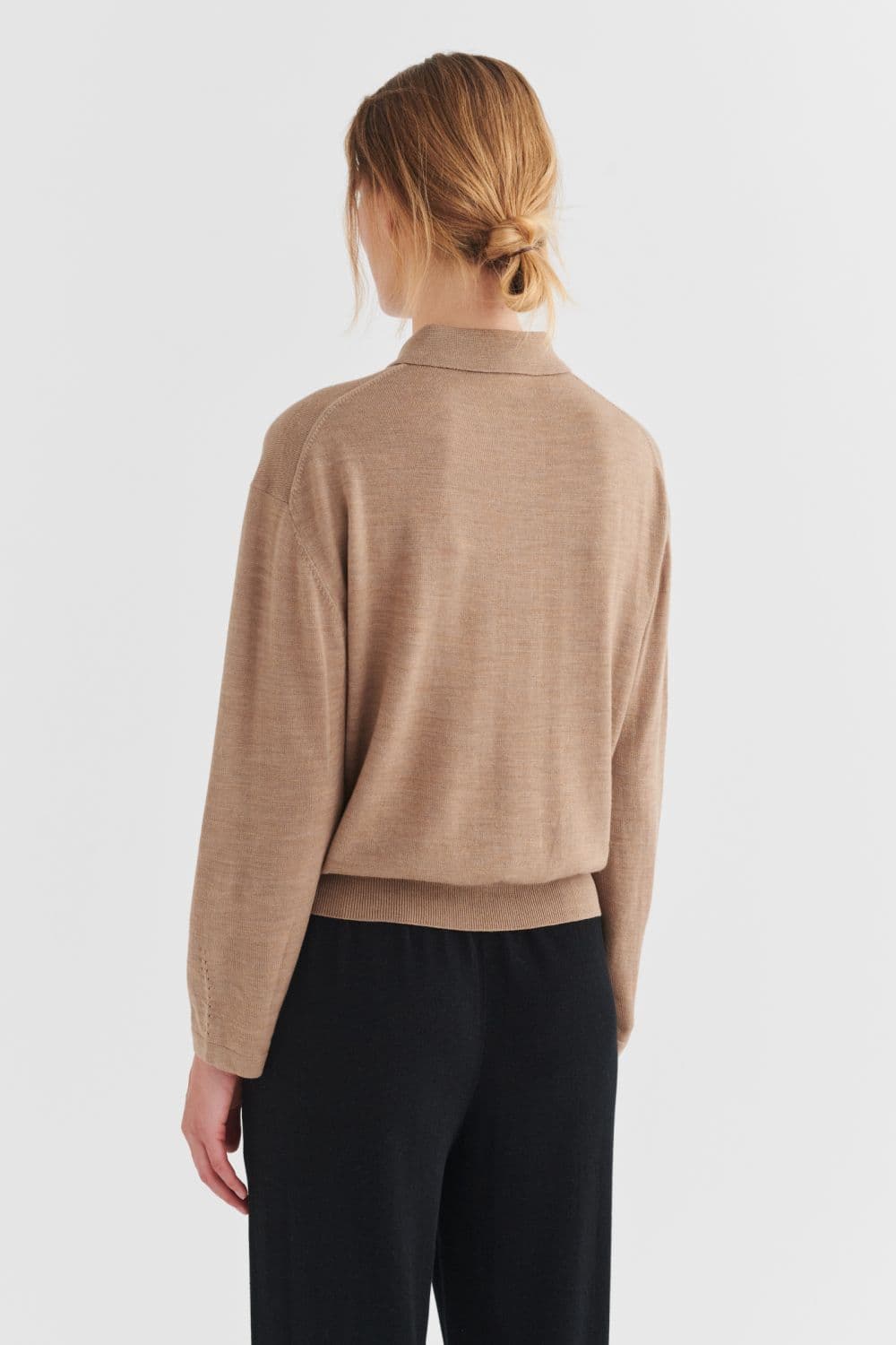 FUB Woman / Uld Polo / Camel Melange — billede 5