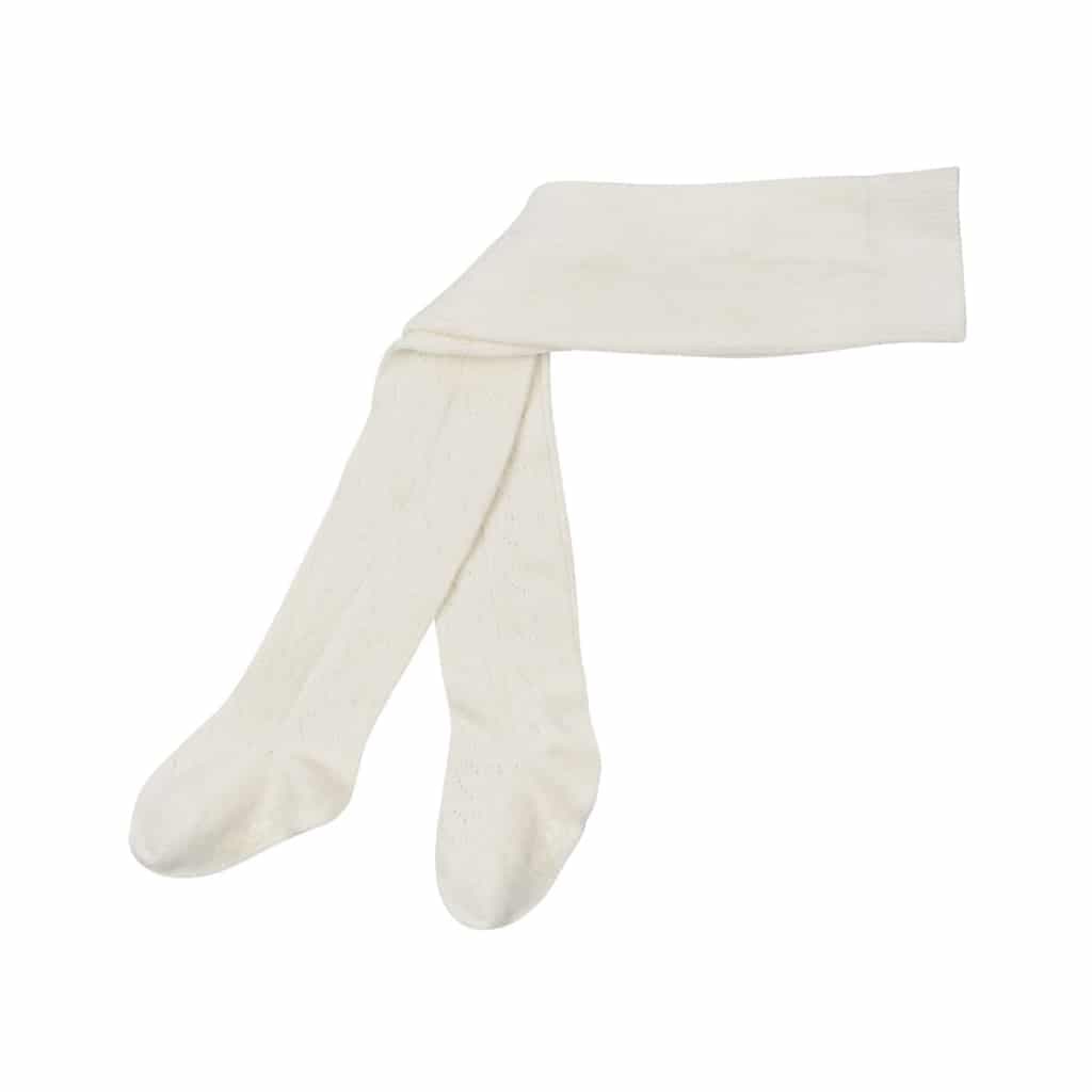 Konges Sløjd / Pointelle uld strømpebukser / beige