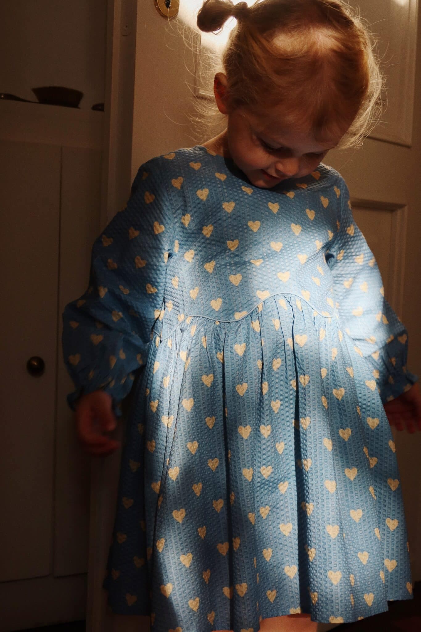 Konges Sløjd / Vida Kjole med hjerter / Aisuru blue — billede 7