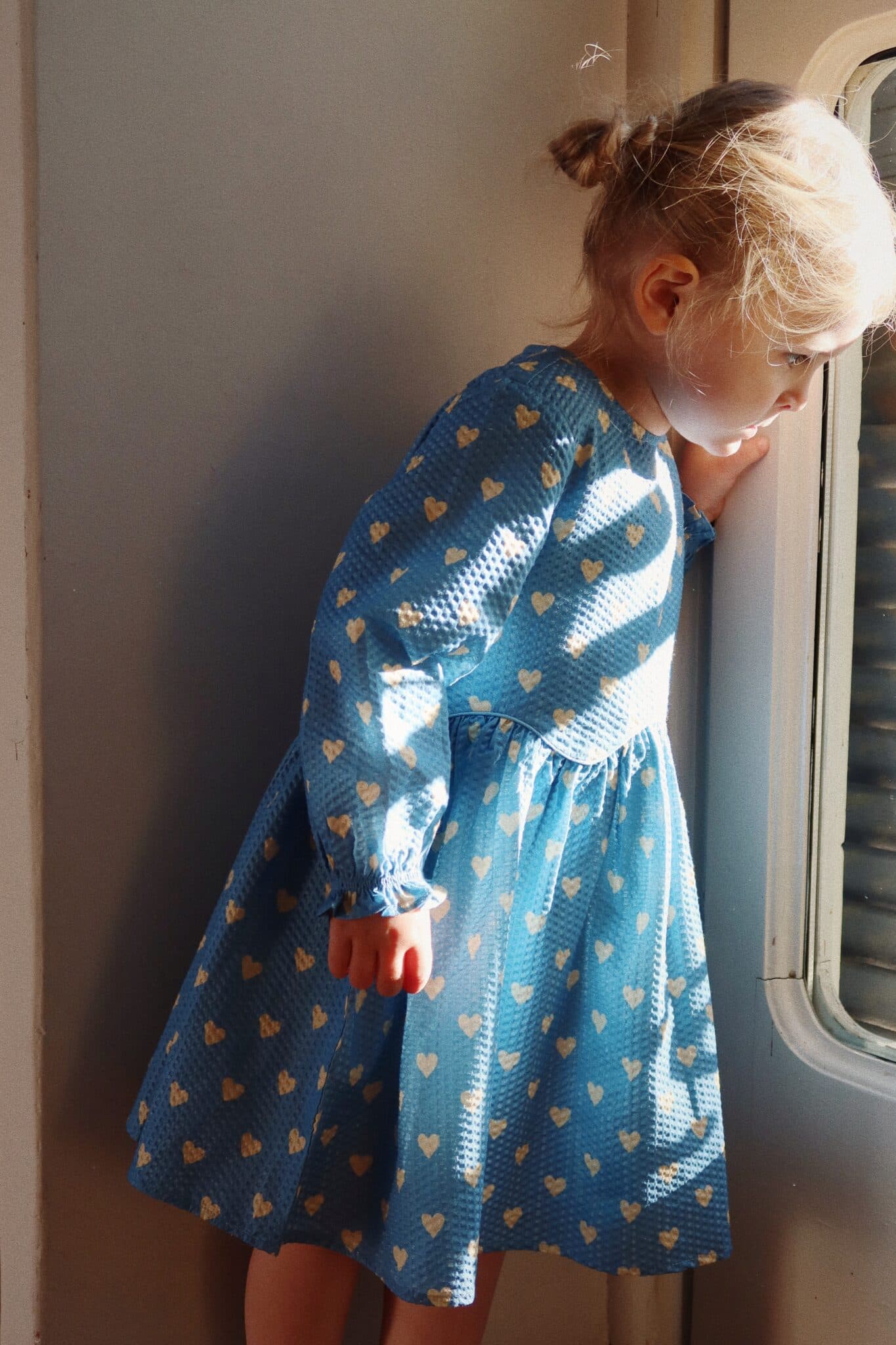 Konges Sløjd / Vida Kjole med hjerter / Aisuru blue — billede 6