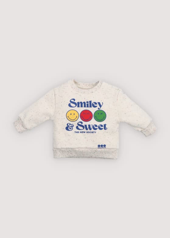 The New Society / Smiley Baby Sweatshirt Multicolor