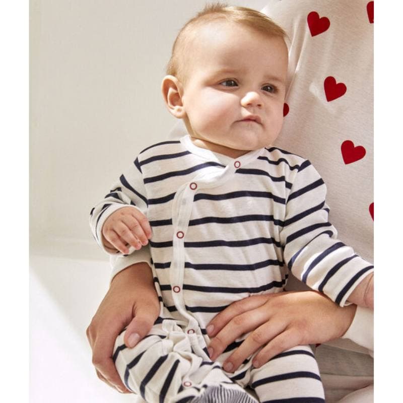 Petit Bateau / heldragt med fødder / striber