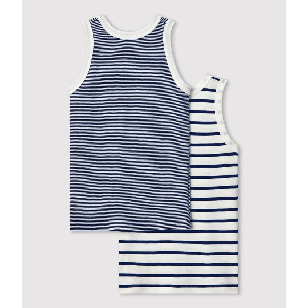 Petit Bateau / 2-pak undertrøjer / striber — billede 2
