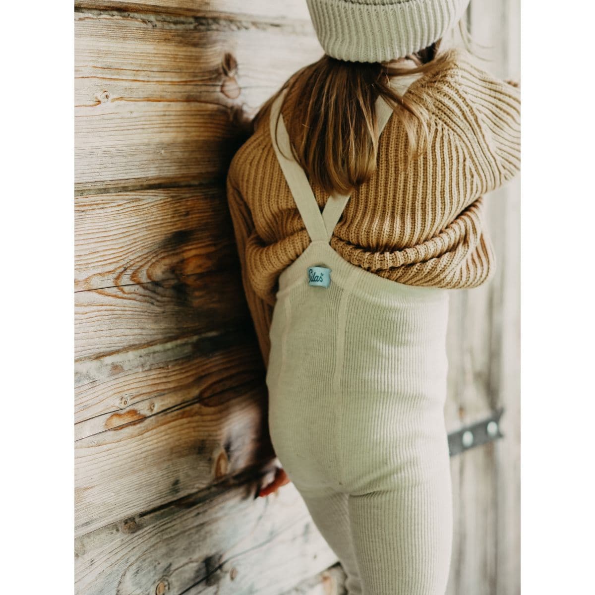 Silly Silas / Uld tights uden fødder - creme — billede 3