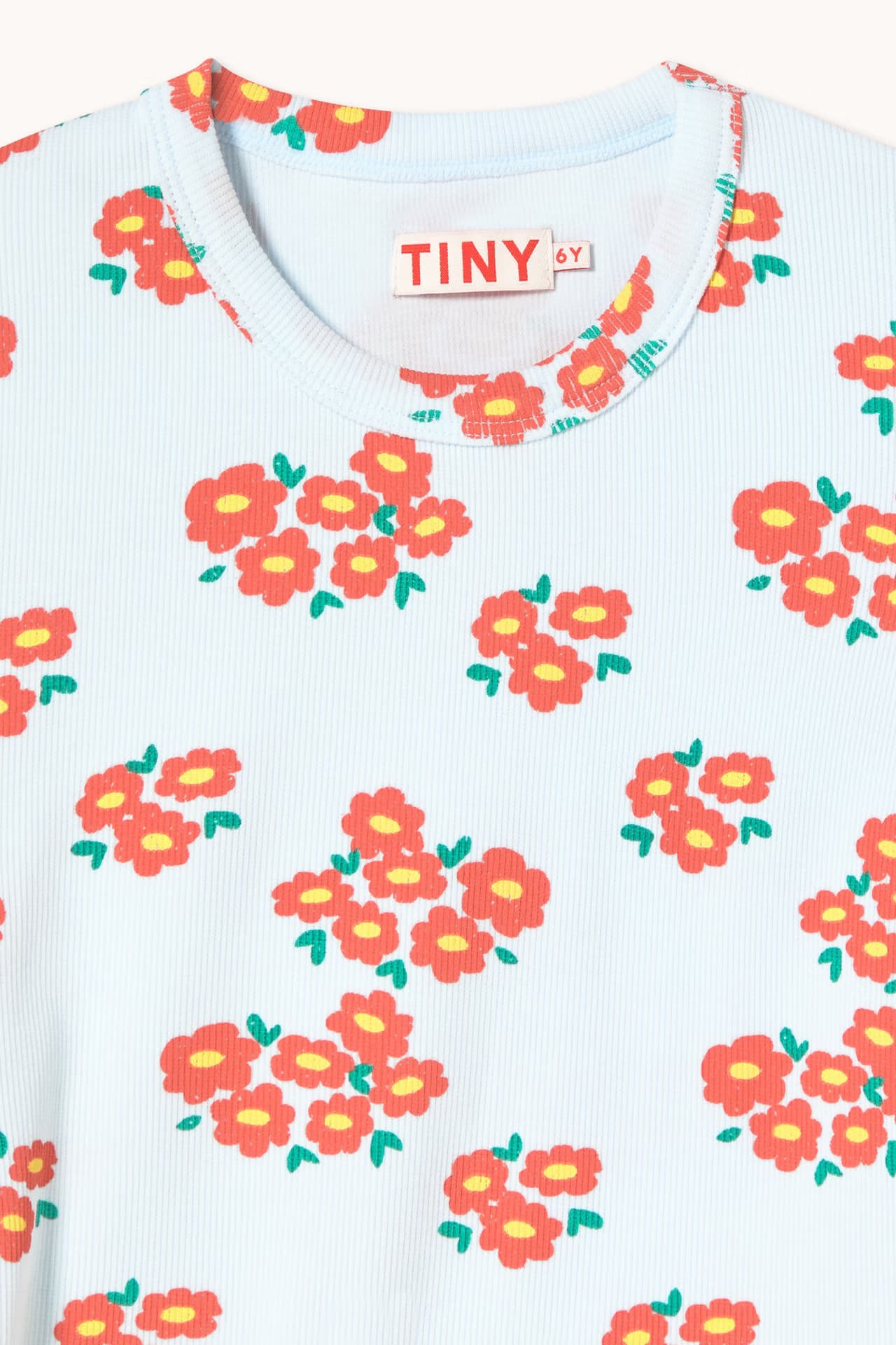 Tinycottons / Blossoms Rib Tee — billede 4