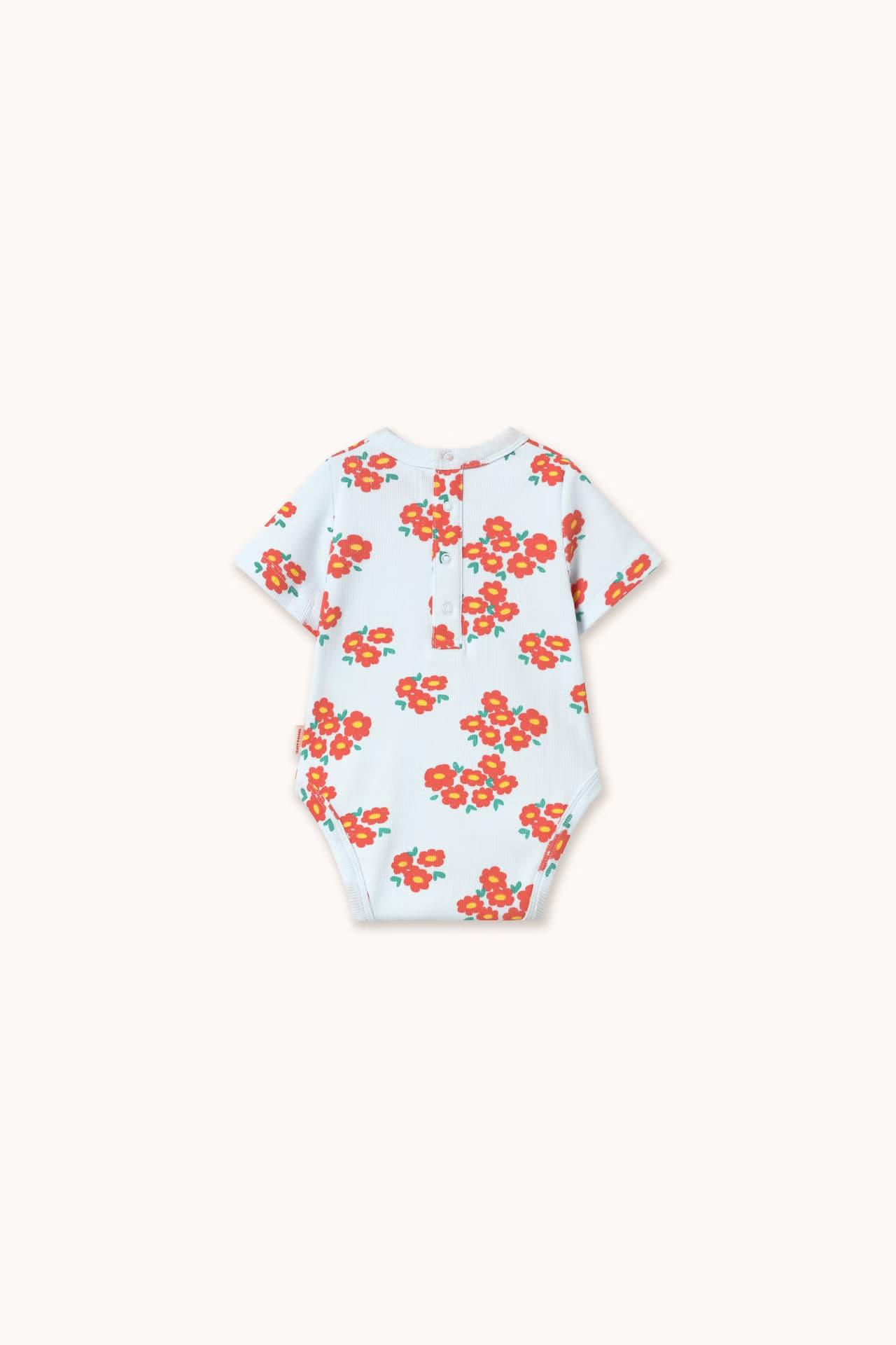 Tinycottons / Blossoms Rib Kortærmet Body — billede 3
