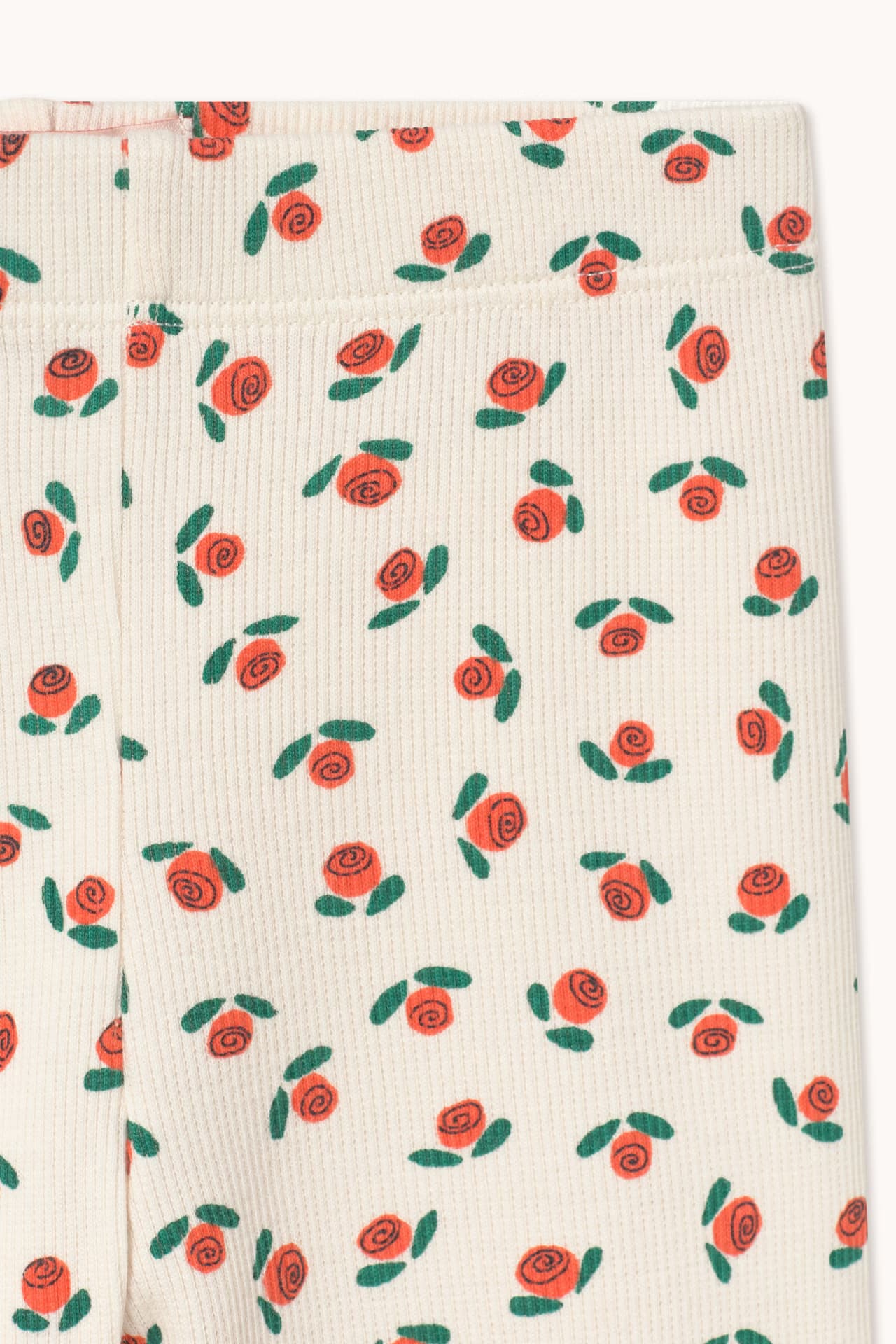 Tinycottons / Tiny Roses Rib Baby Leggings — billede 2