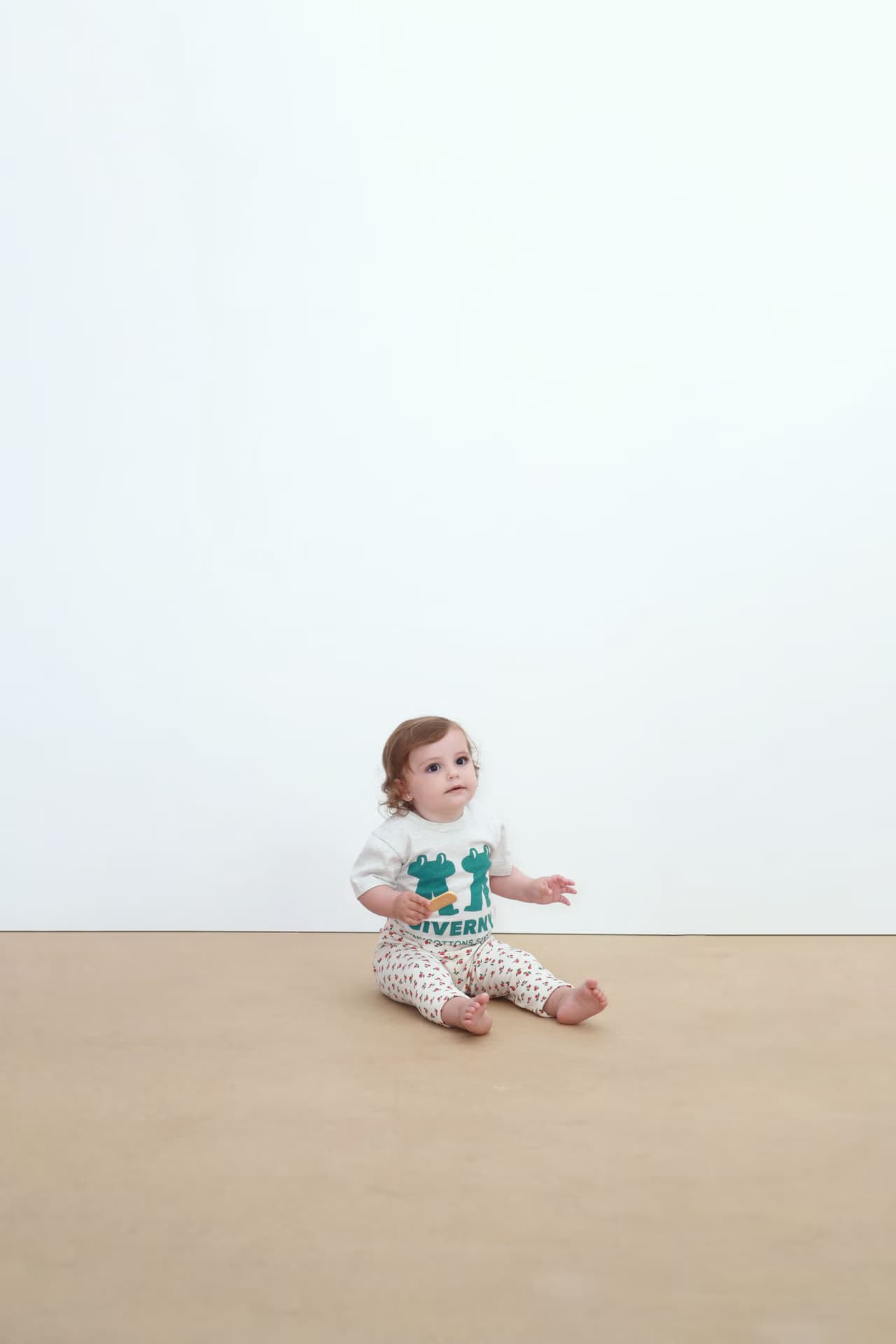Tinycottons / Tiny Roses Rib Baby Leggings — billede 3