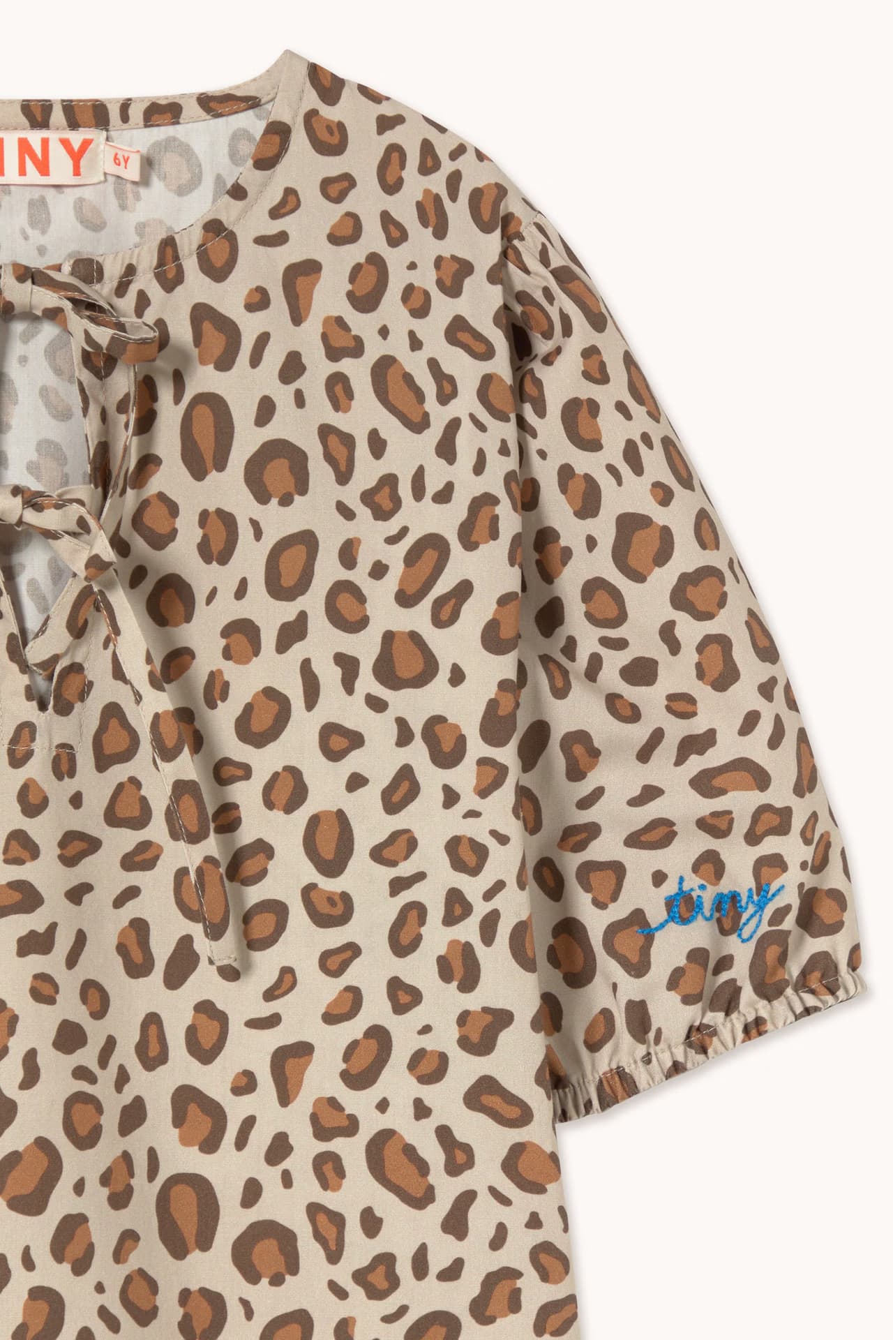 Tinycottons / Animal Print Bows Kjole — billede 4