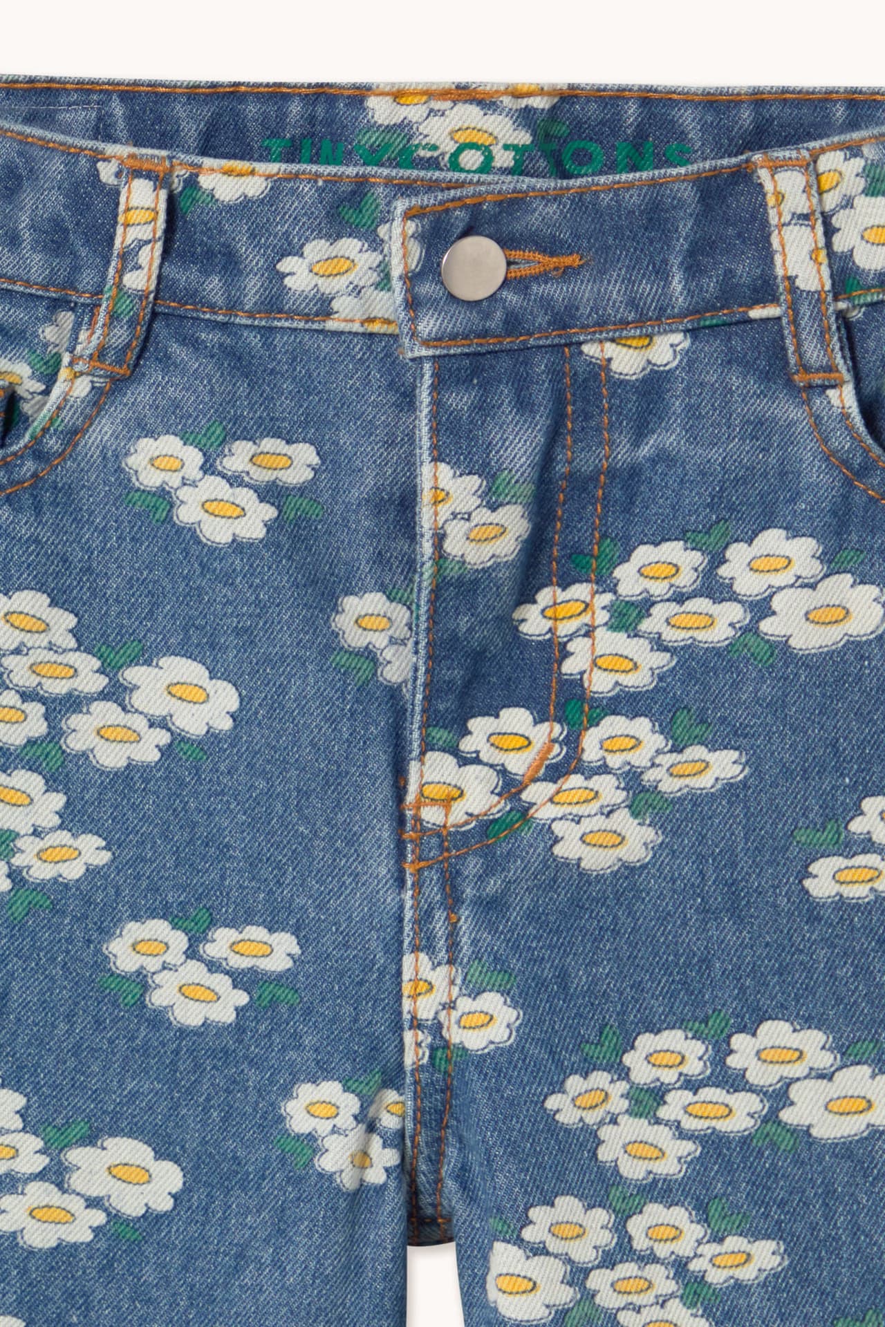 Tinycottons / Blossoms Denim Jeans — billede 4