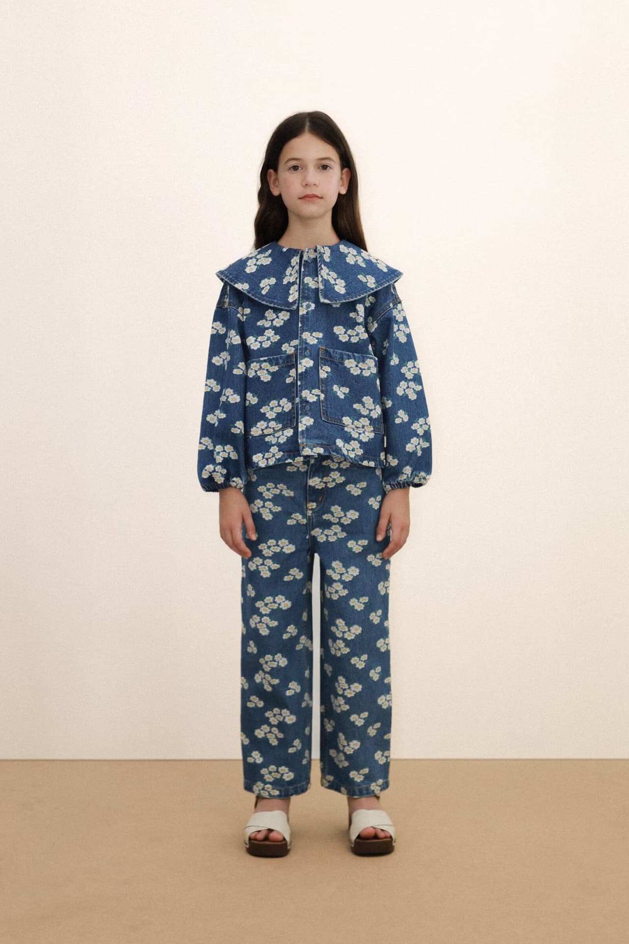 Tinycottons / Blossoms Denim Jeans — billede 5