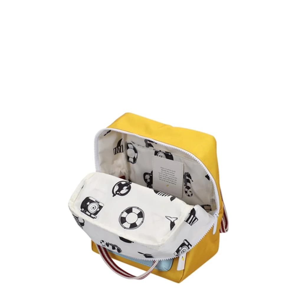Sticky Lemon / Rygsæk lille med lomme / Submarine gul — billede 4