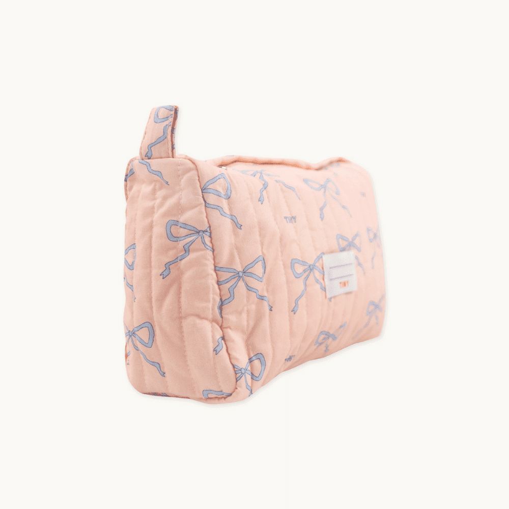 Tiny Cottons / Toilettaske med sløjfer / lyserød — billede 3