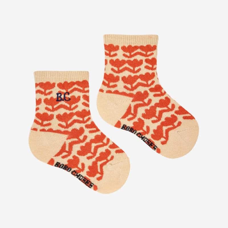 wear — Bobo Choses / Baby Retro Flower all over short socks