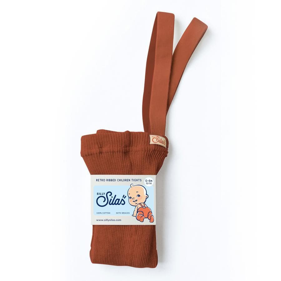 Silly Silas / Strømpebukser med seler - Cinnamon — billede 2