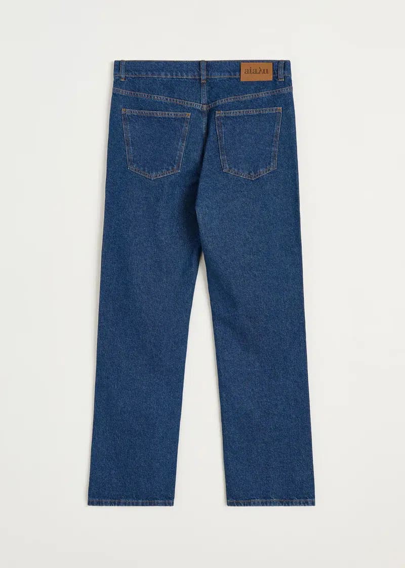 Aiayu / Cooper Highwaist Straight Jeans / Mid Blue — billede 9