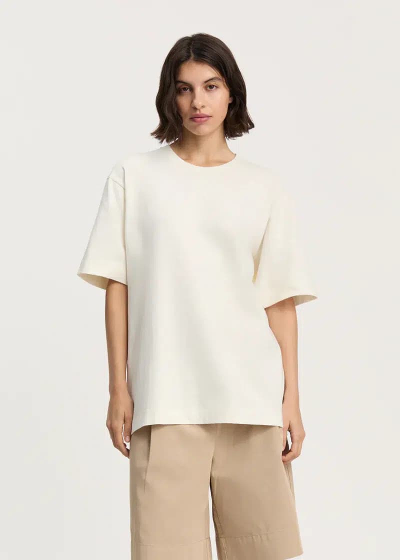 Aiayu / Lui Circular Tee / Pure Ecru