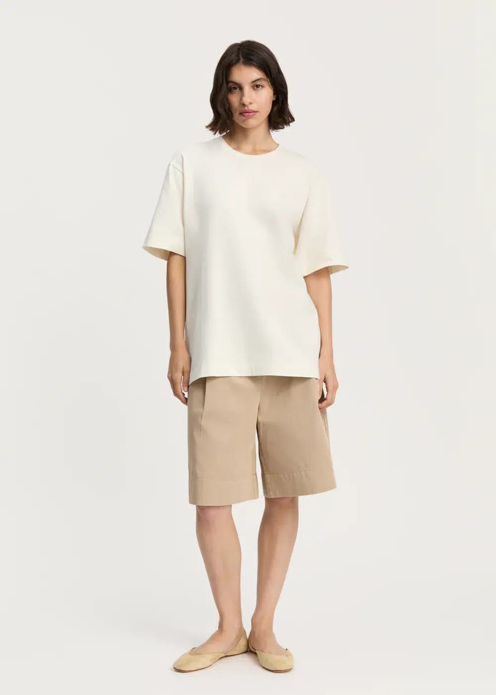 Aiayu / Lui Circular Tee / Pure Ecru — billede 2