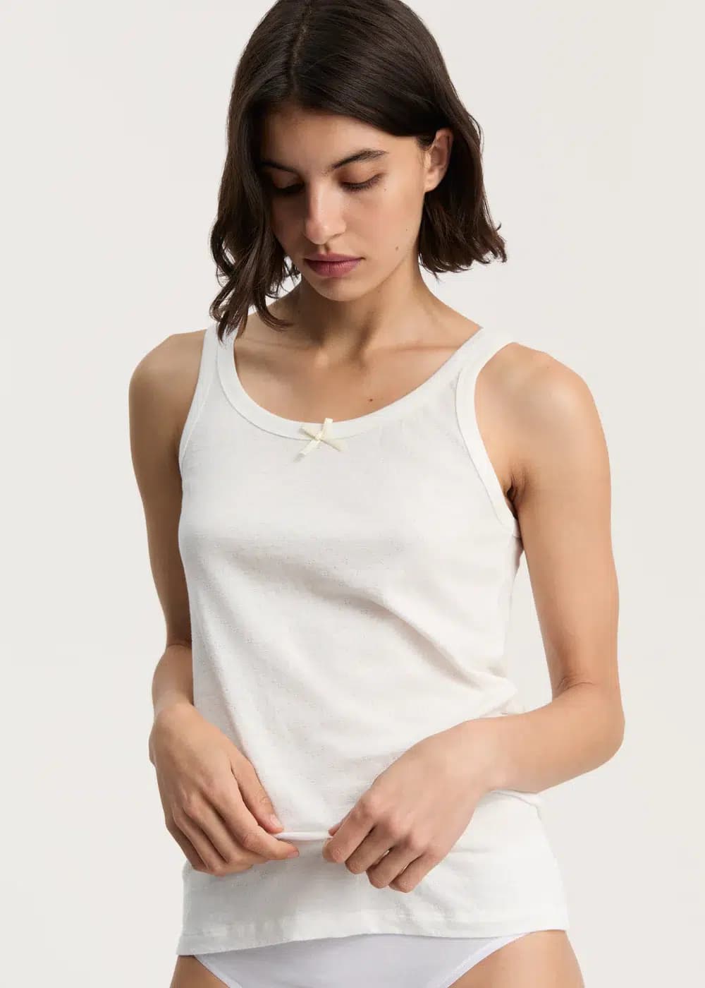 Aiayu / Messhu Tank Top / Pure Ecru