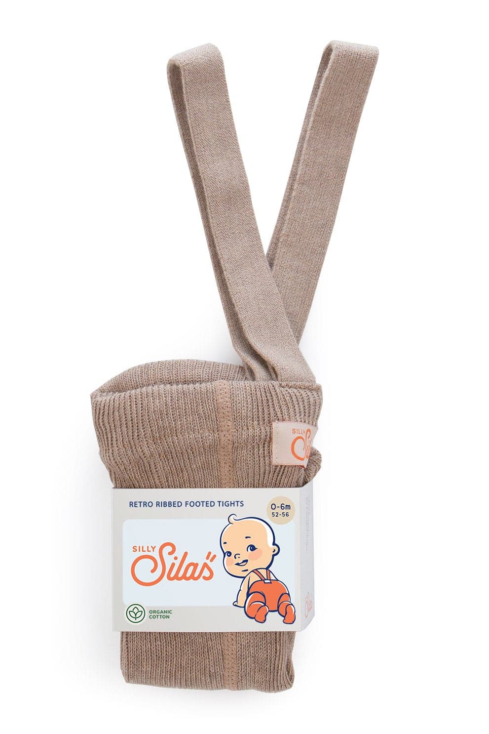 Silly Silas / Strømpebukser med seler - Peanut blend