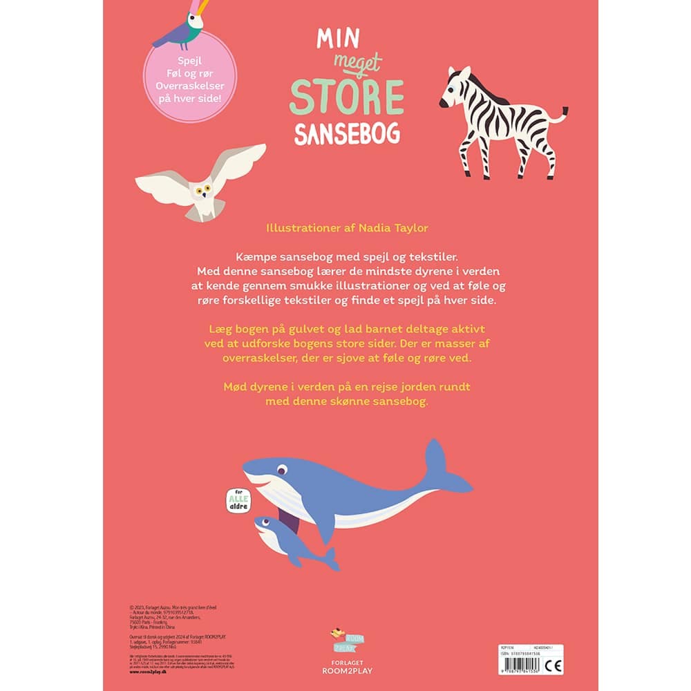 Forlaget Room2play / Min meget store sansebog / Dyrene i verden — billede 2