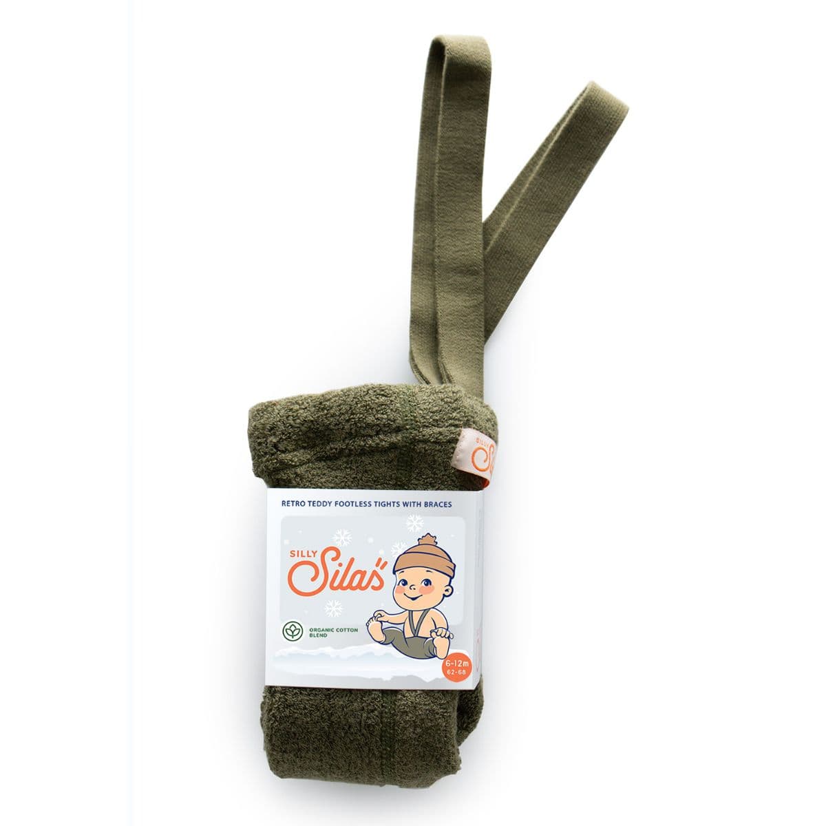Silly Silas / Teddy Tights uden fødder - olive