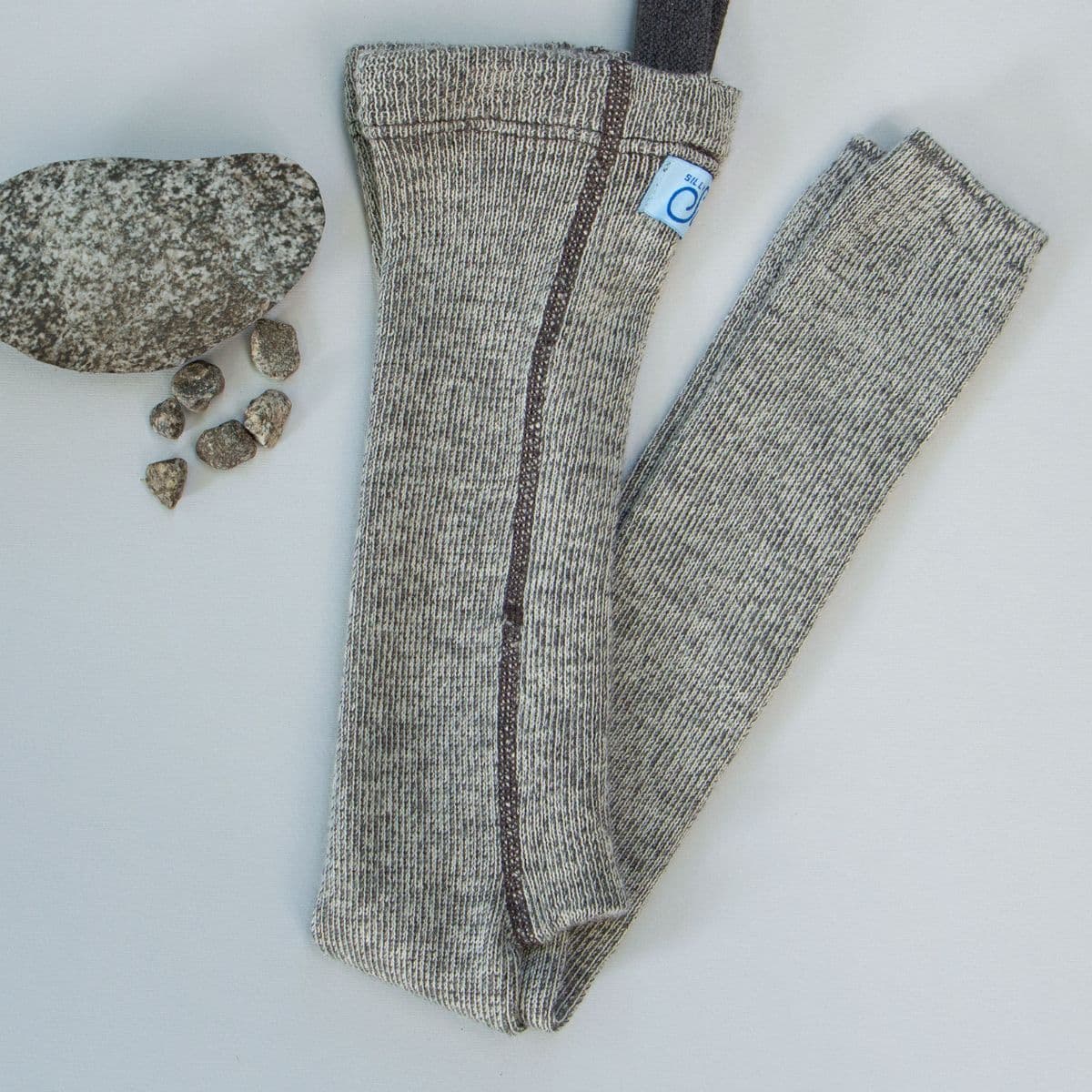 Silly Silas / Uld tights uden fødder - granite — billede 2